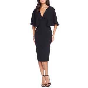 DRESS THE POPULATION Louisa Butterfly Sleeve Dress